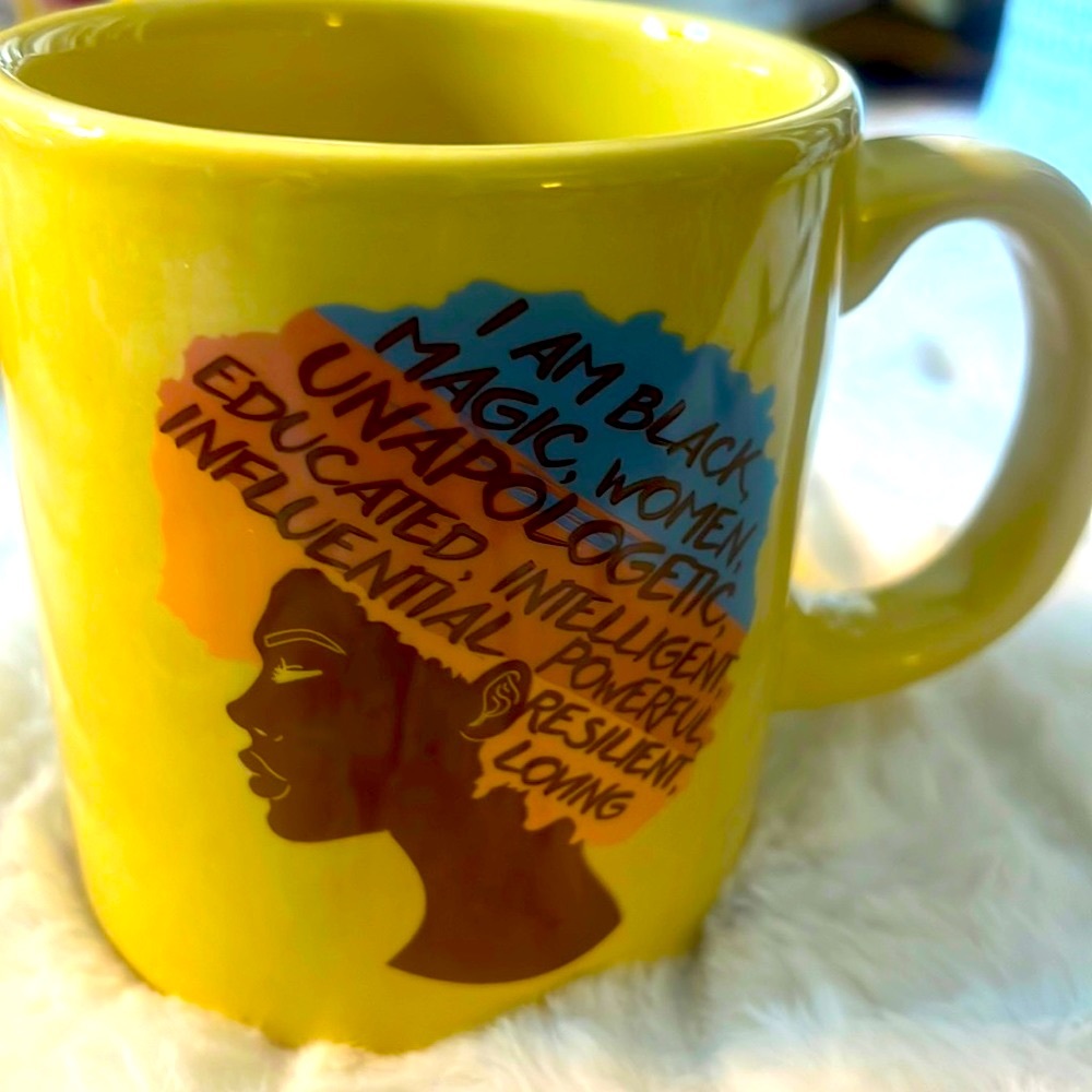 Afro Centric Theme Mug NWOT